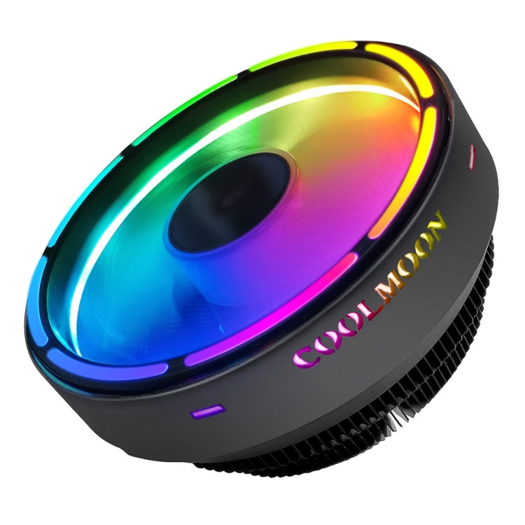 COOLMOON CPU Cooler Desktop Computer Auto Color Change Multi-Platform Mute Cooling Fan - Colorful Fine Aperture