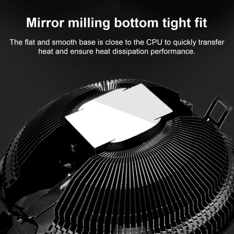 COOLMOON CPU Cooler Desktop Computer Auto Color Change Multi-Platform Mute Cooling Fan - Colorful Fine Aperture