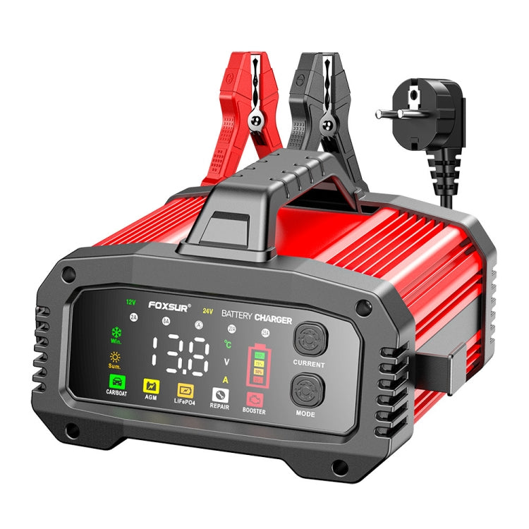 FOXSUR 25A 12V/24V Portable High-Power Car Ship Motorcycle Charger