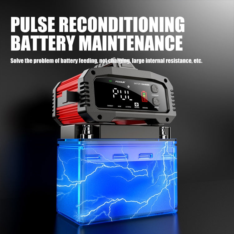 FOXSUR 25A 12V/24V Portable High-Power Car Ship Motorcycle Charger