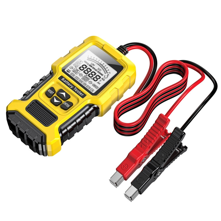 FOXSUR 12V/24V Automotive Lead-acid Battery Internal Resistance Rapid Analyzer - Yellow
