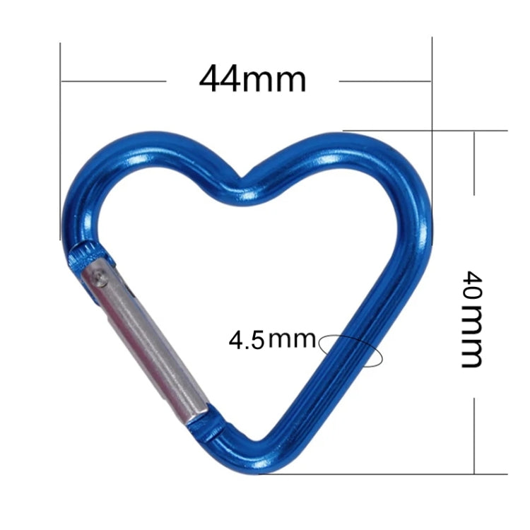 5pcs Love Hiking Buckles Backpack Hooks Cell Phone Water Bottle Hooks - Random Color Delivery
