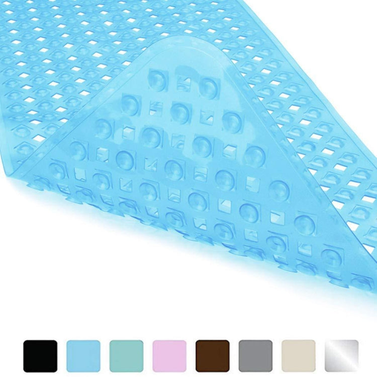 Non-slip Bath Mat Diamond Cut Bathtub Mats With Drain Holes And Suction Cup 88 x 40cm