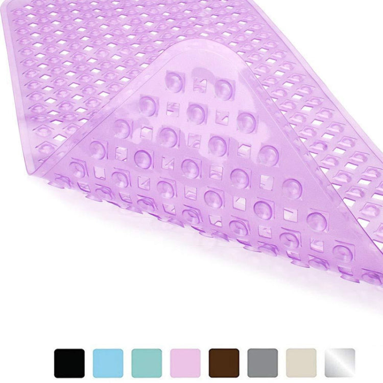 Non-slip Bath Mat Diamond Cut Bathtub Mats With Drain Holes And Suction Cup 88 x 40cm