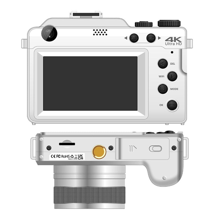 3-Inch Display Digital Camera Dual Front And Rear Cameras 48MP, 18x Digital Zoom 4K HD Camcorder