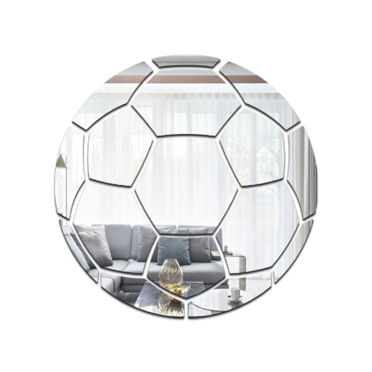 20cm Football Acrylic 3D Wall Stickers Self-adhesive Home Background Wall Decoration Mirror Paste