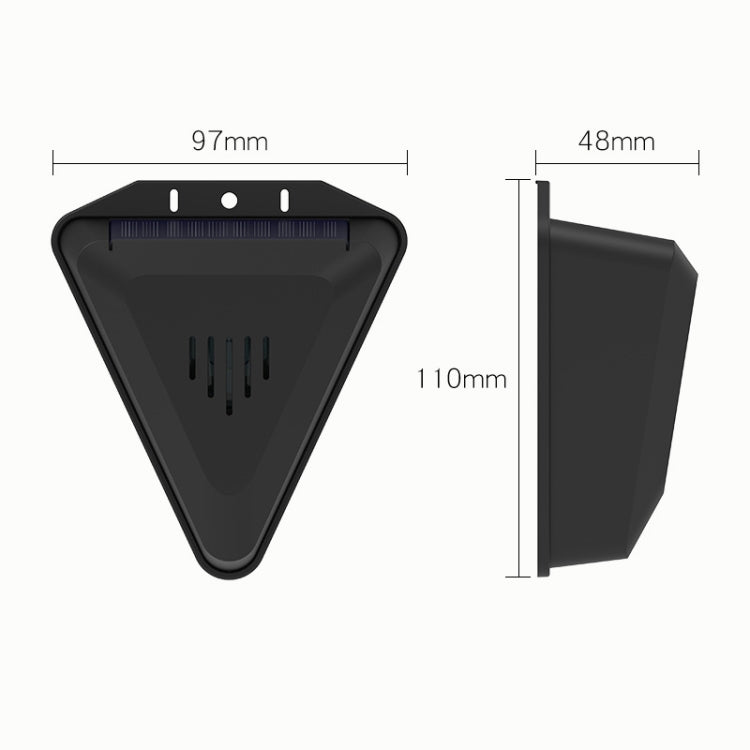 N911Q Solar Bird Repeller Orchard And Fish Pond Animal Repellent - Black