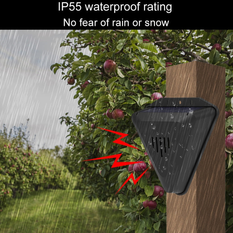 N911Q Solar Bird Repeller Orchard And Fish Pond Animal Repellent - Black