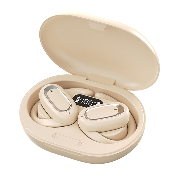 T35 OWS Adjustable Ear-Hook Call Noise Reduction Wireless Bluetooth 5.3 Earphones - Skin-color