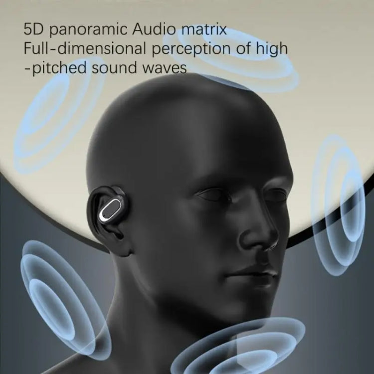 T35 OWS Adjustable Ear-Hook Call Noise Reduction Wireless Bluetooth 5.3 Earphones - Skin-color