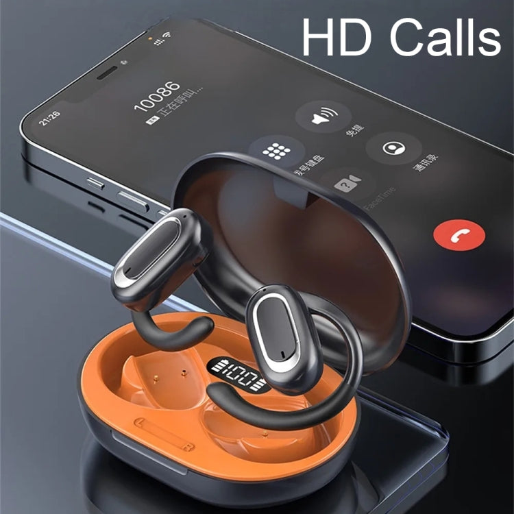T35 OWS Adjustable Ear-Hook Call Noise Reduction Wireless Bluetooth 5.3 Earphones - Skin-color