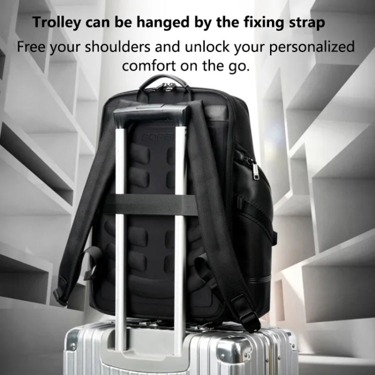 Bopai 61-123561 Large Capacity Business Trip Laptop Backpack - Black
