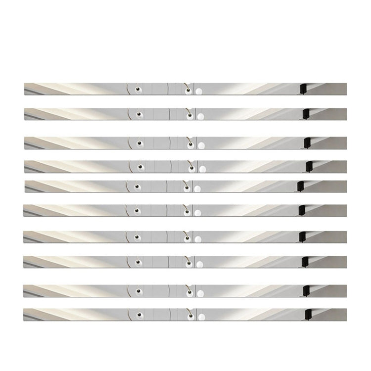 10pcs 2x100cm 3D Mirror Wall Stickers Beautiful Edge Decorative Strip Living Room TV Background Decorative Self-adhesive Beltline Sewing