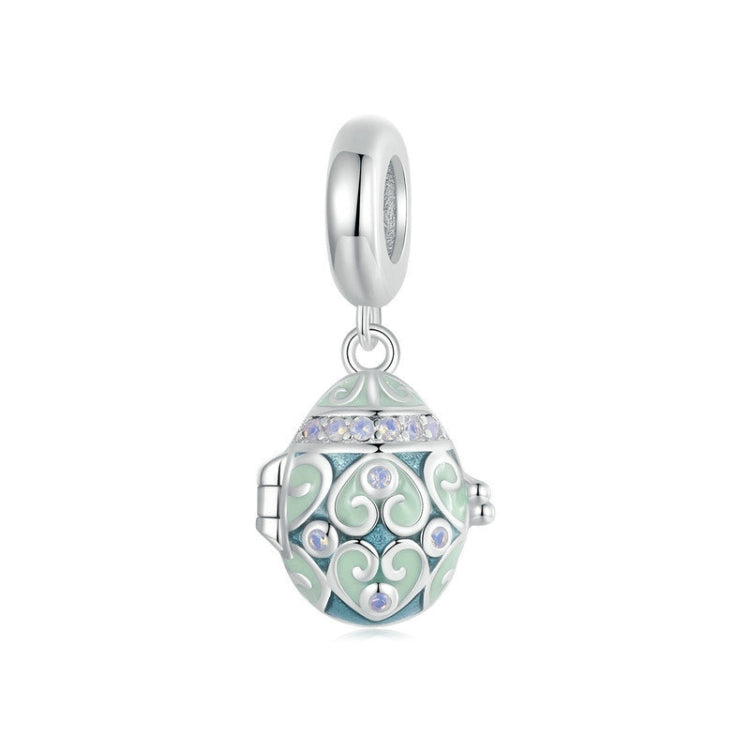 S925 Sterling Silver Easter Lucky Egg DIY Pendant - BSC996