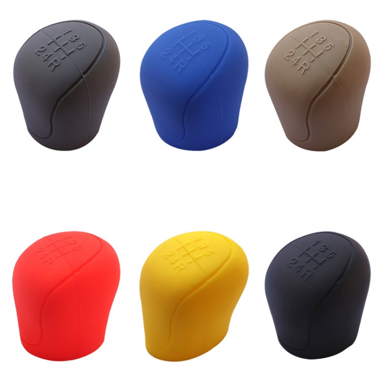 Automotive Silicone Manual Automatic Shift Lever Protective Cover, Size: Gear Shift Yellow