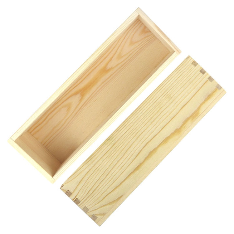 1200ml DIY Handmade Soap Mold Rectangular Wooden Box Cold Soap Mold, Specification: Wooden Box+Purple Toast Mold