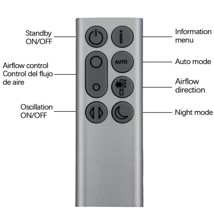 For Dyson TP04 TP06 TP09 DP04  Air Purifier Bladeless Fan Remote Control Random Color