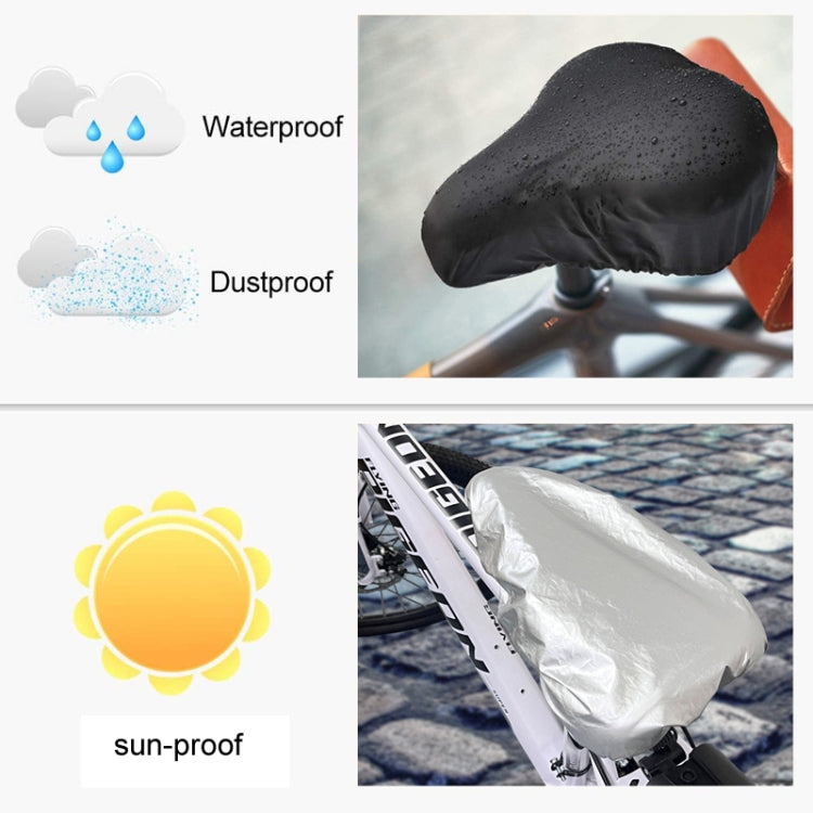 2pcs Bicycle Saddle Waterproof Dustproof Sun Protection Cover - Universal Size