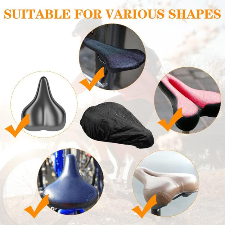 2pcs Bicycle Saddle Waterproof Dustproof Sun Protection Cover - Universal Size