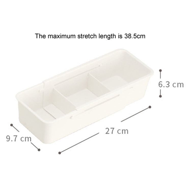 Drawer Fixed Retractable Storage Box With Divider Tableware Organizer, Style: Narrow Model
