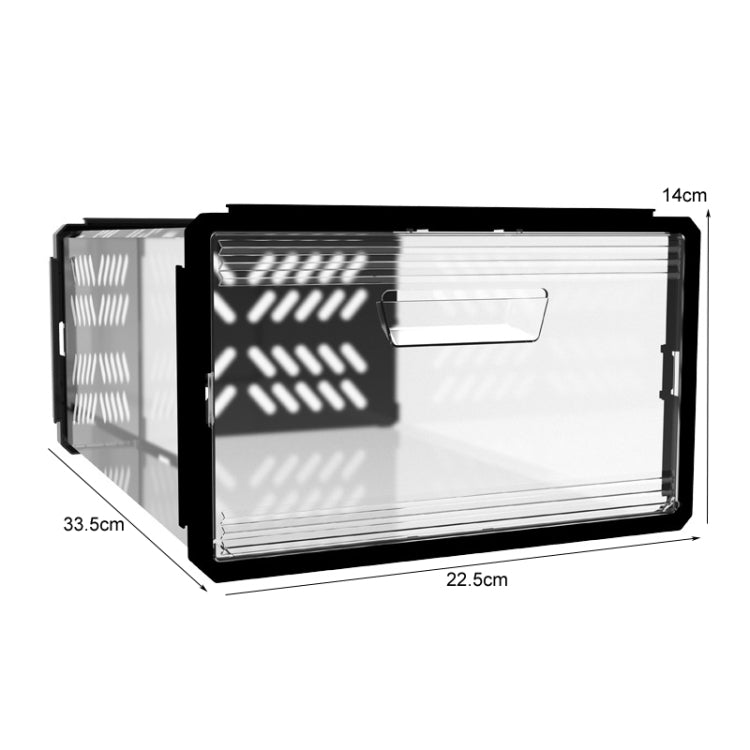 Drawer Type Plastic Shoe Box Dustproof Flap Folding Transparent Storage Box