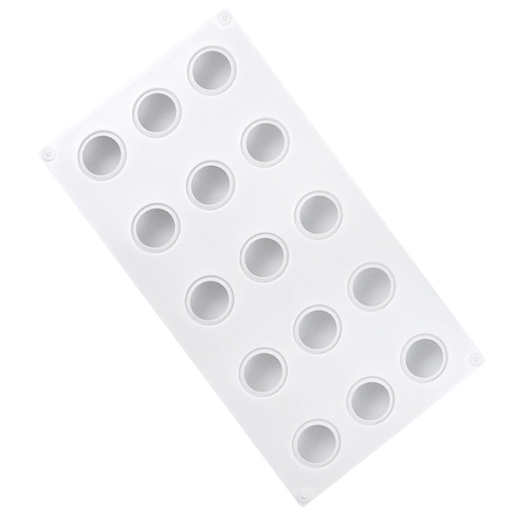 15 Grids Stereo Ball Silicone Moulds Ball Shape Ice Cream Mould - White