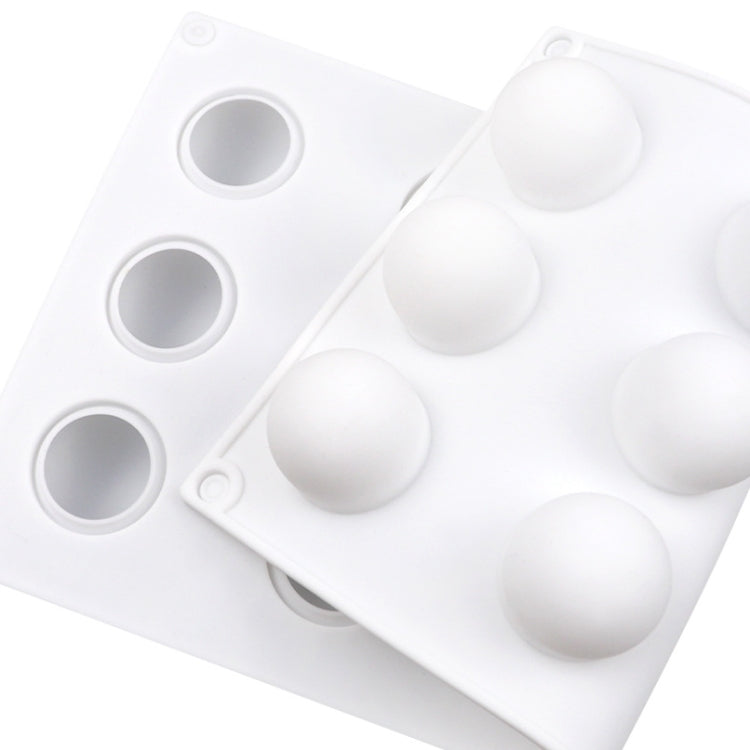 15 Grids Stereo Ball Silicone Moulds Ball Shape Ice Cream Mould - White