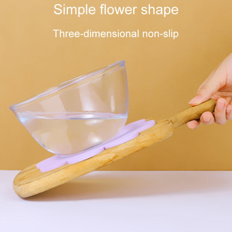 Sunflower Cute PVC Heat Insulation Mat Household High Temperature Resistant Table Pad, Style: Yellow Large