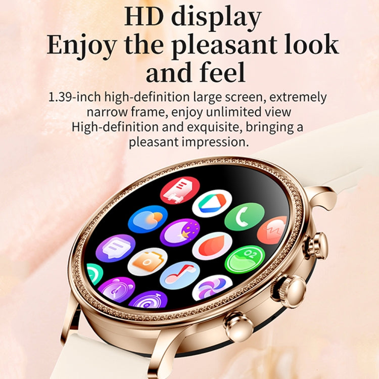 V60 1.39 Inch Health Monitoring Multifunctional Waterproof Bluetooth Call Smart Watch, Color: Black