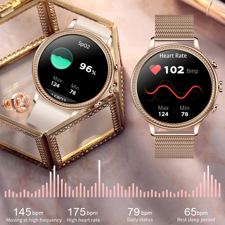 V60 1.39 Inch Health Monitoring Multifunctional Waterproof Bluetooth Call Smart Watch, Color: Rose Red