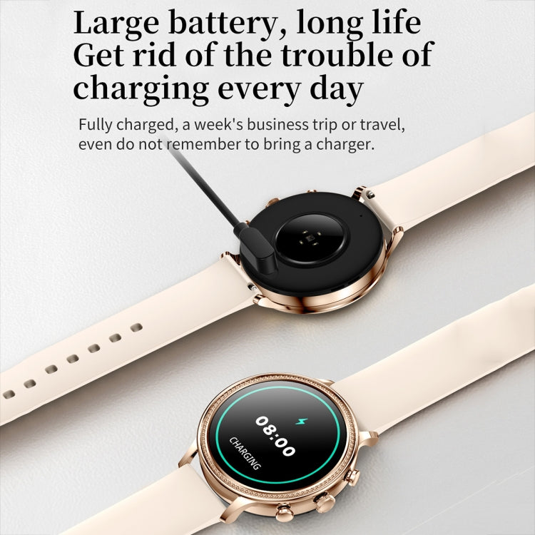 V60 1.39 Inch Health Monitoring Multifunctional Waterproof Bluetooth Call Smart Watch, Color: Black