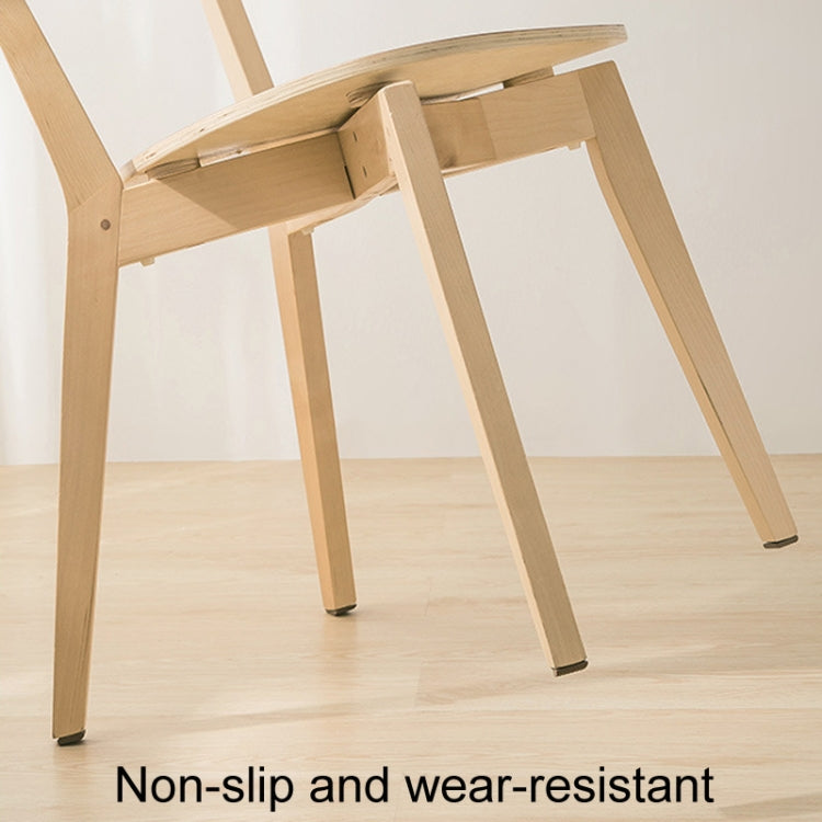 4pcs /Set Silent And Wear Resistant Chair Foot Cover Household Stool Anti-Slip Protective Pads, Style: 60mm Square Almond Color