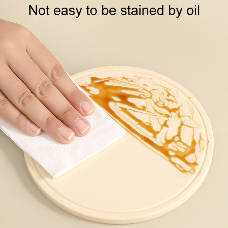 Household Round Heat Insulating Mats Kitchen High Temperature Resistant Silicone Pad, Color: Pot Pad Green