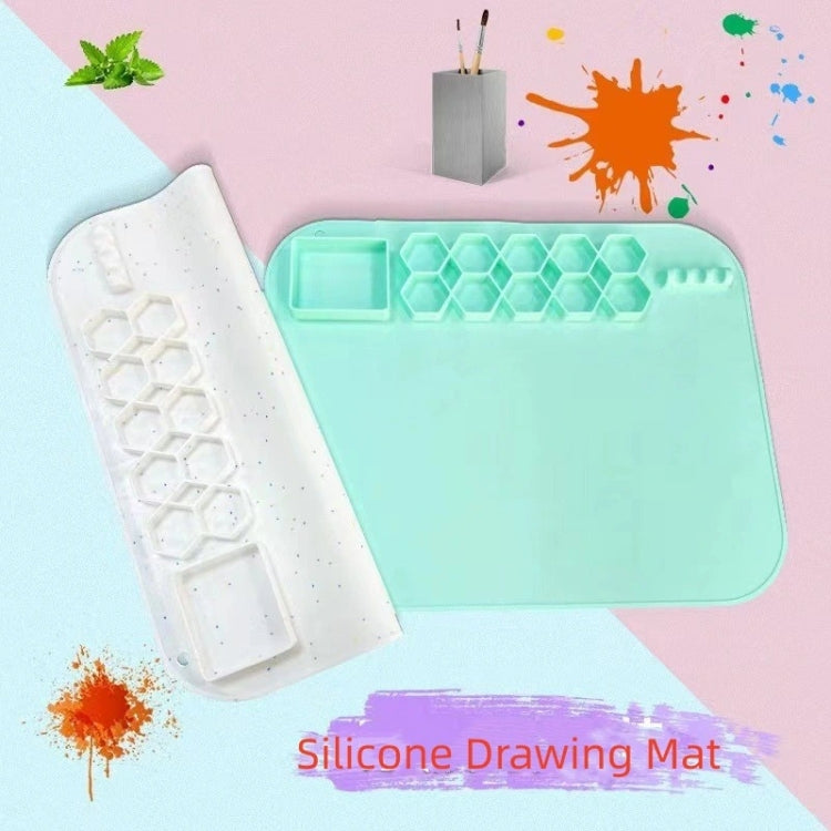 40 x 50cm Square Silicone Painting Pad  Art Mat for Drawing Clay - Color