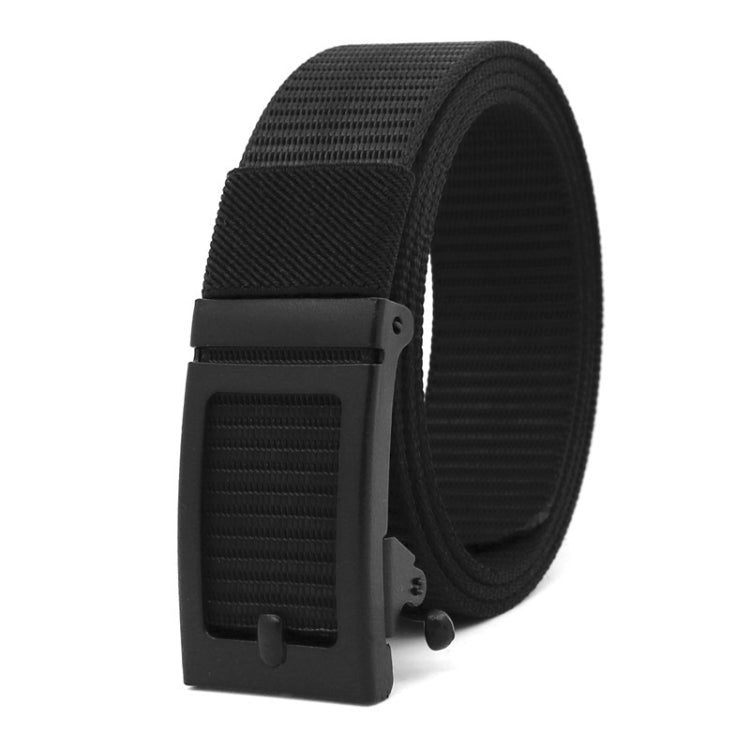 120cm Canvas Imitation Nylon Belt Automatic Buckle Casual Belt without Hole