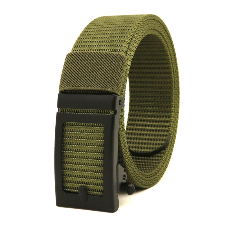 120cm Canvas Imitation Nylon Belt Automatic Buckle Casual Belt without Hole