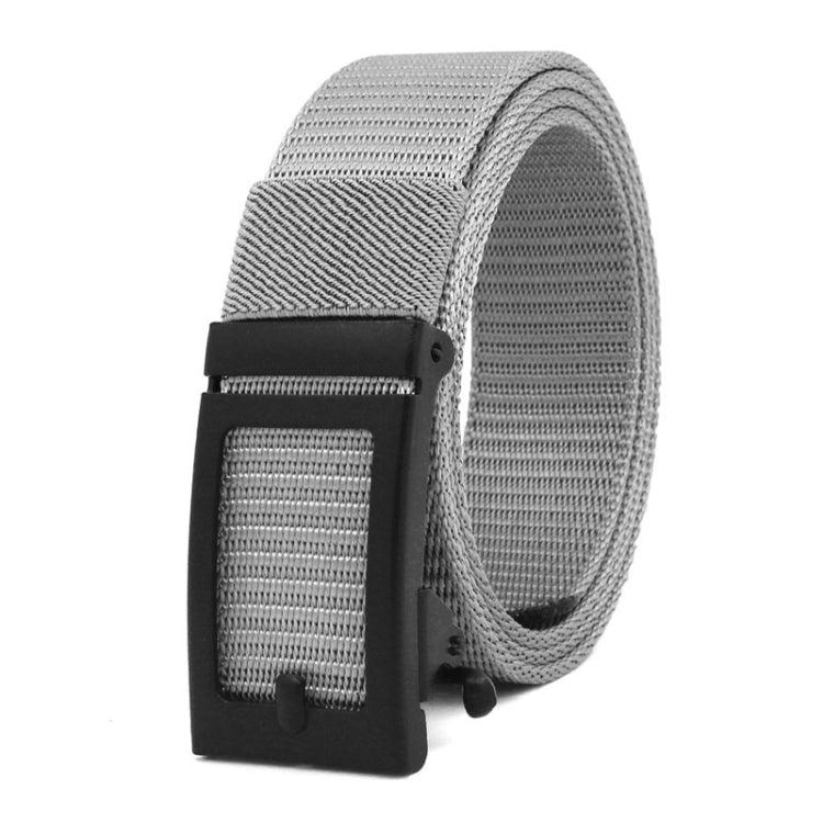120cm Canvas Imitation Nylon Belt Automatic Buckle Casual Belt without Hole