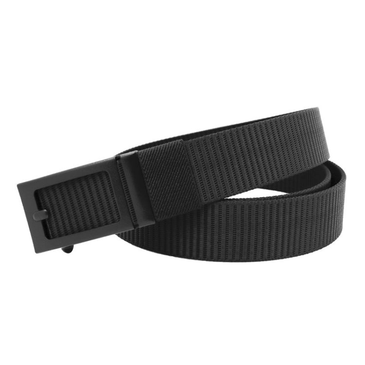 120cm Canvas Imitation Nylon Belt Automatic Buckle Casual Belt without Hole