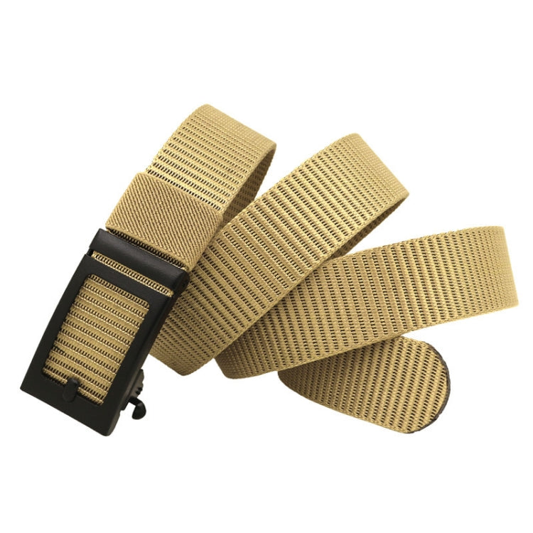120cm Canvas Imitation Nylon Belt Automatic Buckle Casual Belt without Hole
