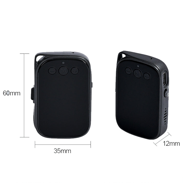 C20 HD Intelligent Noise Reduction Mini Recorder With OTG, Size: 64GB - Black
