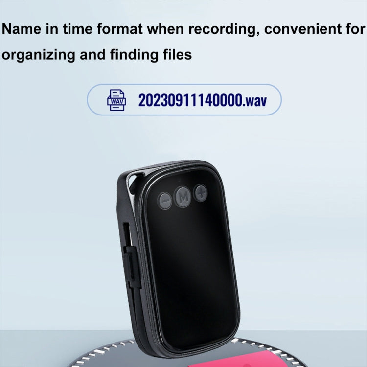 C20 HD Intelligent Noise Reduction Mini Recorder With OTG, Size: 64GB - Black