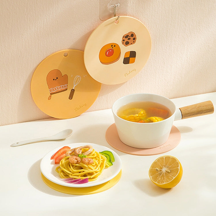 Household Cartoon Heat Insulation Mat Kitchen High Temperature Resistant Baking Placemats, Style: Bread