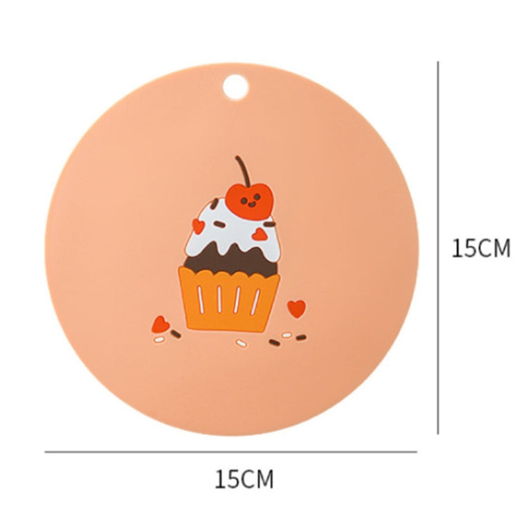 Household Cartoon Heat Insulation Mat Kitchen High Temperature Resistant Baking Placemats, Style: Biscuits