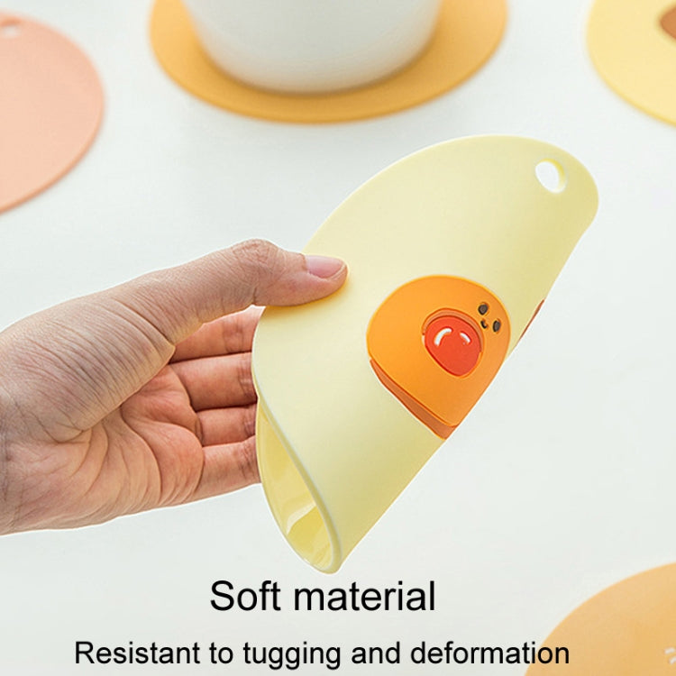 Household Cartoon Heat Insulation Mat Kitchen High Temperature Resistant Baking Placemats, Style: Eggbeater