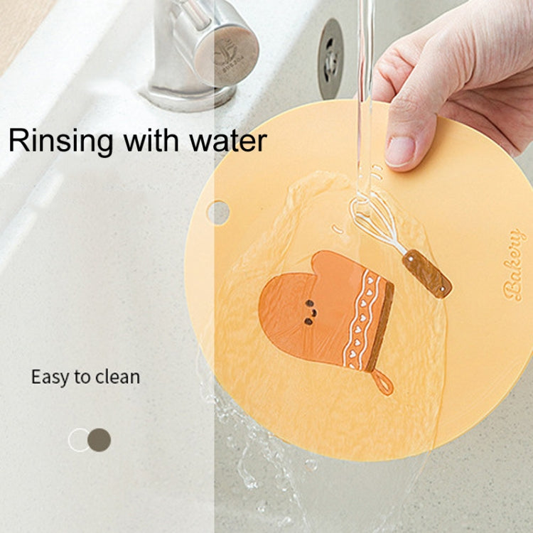 Household Cartoon Heat Insulation Mat Kitchen High Temperature Resistant Baking Placemats, Style: Cake