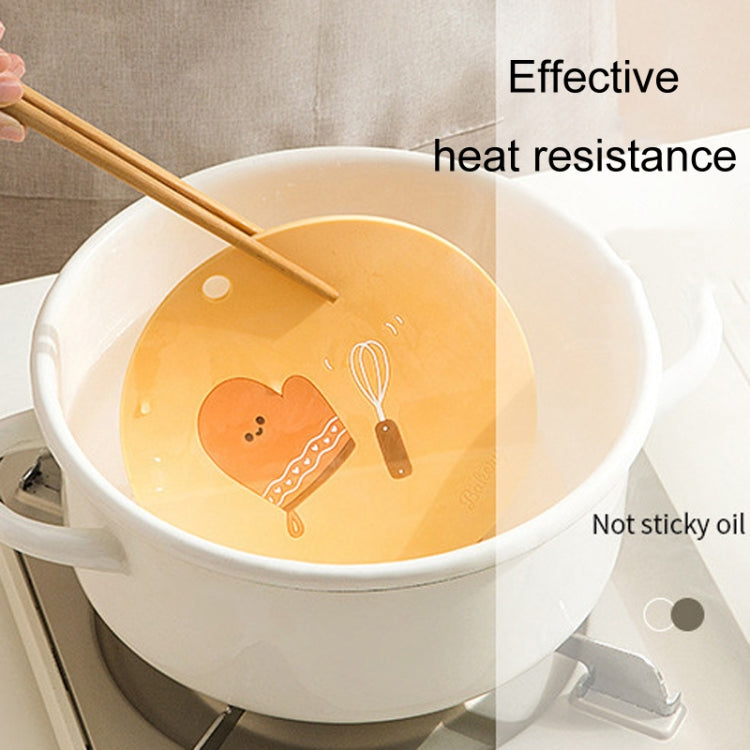 Household Cartoon Heat Insulation Mat Kitchen High Temperature Resistant Baking Placemats, Style: Eggbeater
