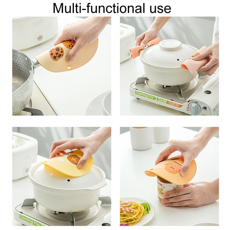 Household Cartoon Heat Insulation Mat Kitchen High Temperature Resistant Baking Placemats, Style: Bread