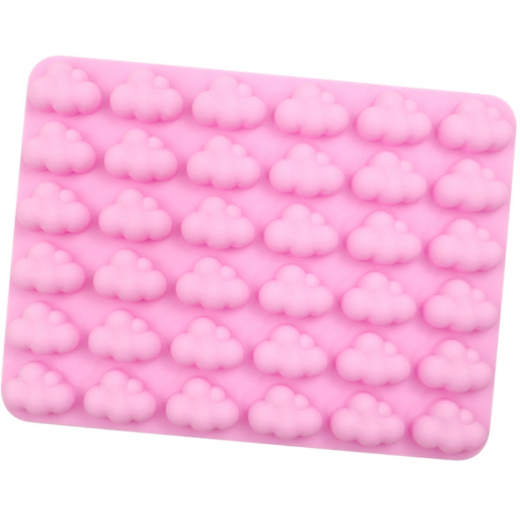 36 Grids Cloud Silicon Chocolate Model Cake Decoration Mold - Pink