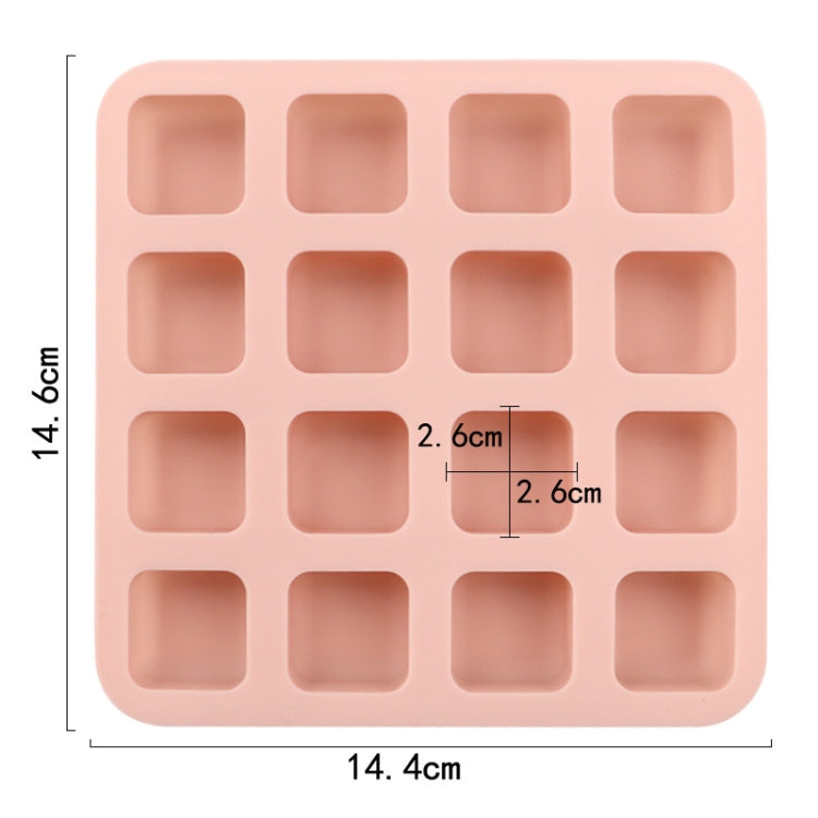 16 Grids Cake Frozen Nornea Cake Mold Baking Tool - Pink