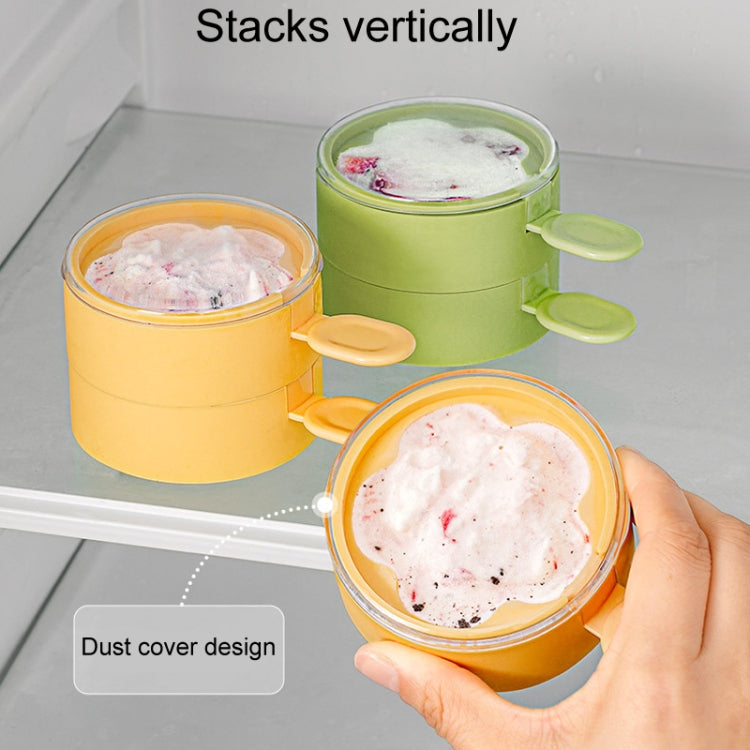 Homemade Dual Layer Ice Cream Mould Summer DIY Frozen Silicone Ice Box